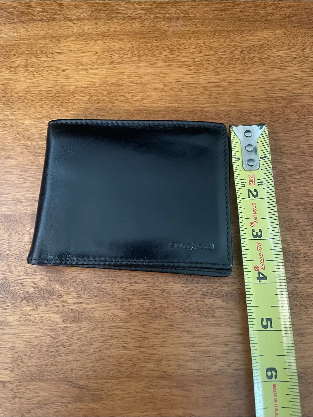 Gianni Conti Black Leather Bi-Fold Wallet
